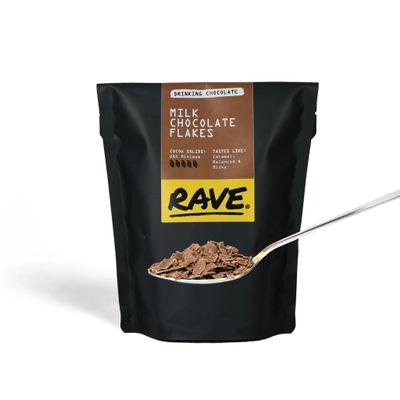 Rave Coffee Drinking Chocolate Flakes (Milk)