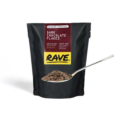 Rave Coffee Drinking Chocolate Flakes (Dark)