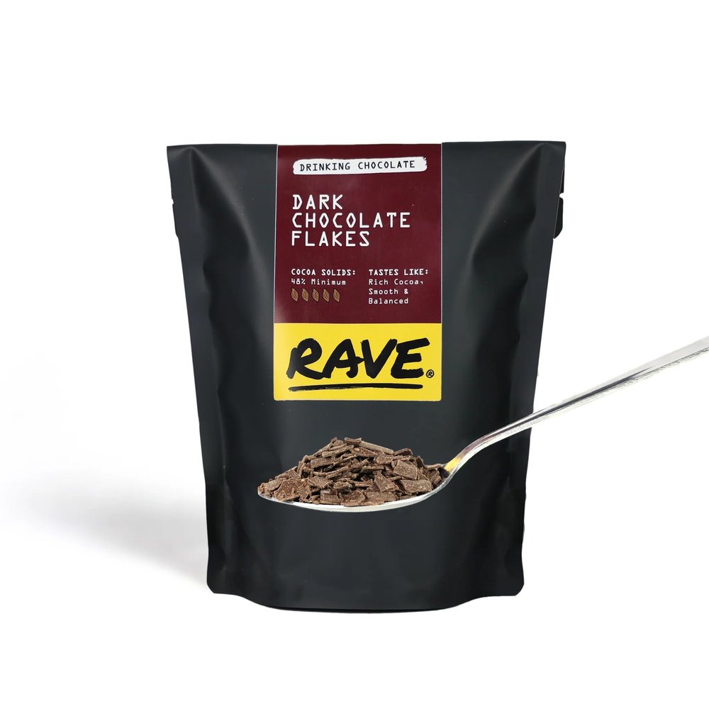 Rave Coffee Drinking Chocolate Flakes (Dark)