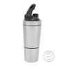 BlenderBottle, Stainless Steel Protein Shaker Bottle with Scale, Double Section Design Shaker Cup for Easy Mixing for Gym Lovers and Teenagers 10.3oz, 591ML view 1