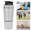 BlenderBottle, Stainless Steel Protein Shaker Bottle with Scale, Double Section Design Shaker Cup for Easy Mixing for Gym Lovers and Teenagers 10.3oz, 591ML view 3