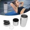 BlenderBottle, Stainless Steel Protein Shaker Bottle with Scale, Double Section Design Shaker Cup for Easy Mixing for Gym Lovers and Teenagers 10.3oz, 591ML view 4