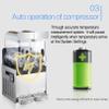 HLGKBY Commercial Ice Slush Machine 5L BPA-Free Container, 300W Frozen Drink Machine Ice-Cool Juice Frozen Slushie Maker Efficient Cooling Perfect for home Cafes Restaurants Bars view 2