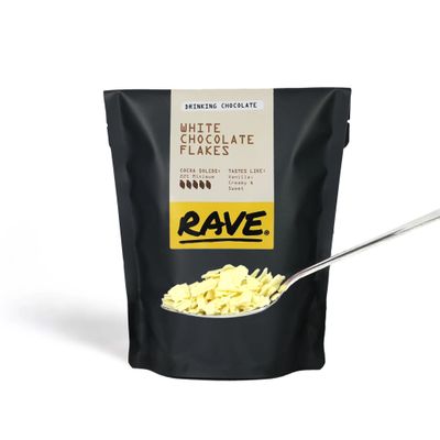 Rave Coffee Drinking Chocolate Flakes (White)