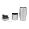 Topyond Protein Shaker Bottle- 591ml Portable Stainless Steel Protein Shake Bottle with Clear Scale, Double Section Design Shaker with Mixing Ball for Easy Mixing for Gym Lovers and Teenagers view 2