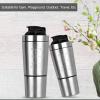 Topyond Protein Shaker Bottle- 591ml Portable Stainless Steel Protein Shake Bottle with Clear Scale, Double Section Design Shaker with Mixing Ball for Easy Mixing for Gym Lovers and Teenagers view 4