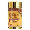 Vitaminnica Omega 3 Fish Oil Softgels Fatty Acids Great for Eyes, Skin, Heart, Joints & Brain Health || Double Strength (EPA & DHA) for Men and Women | 60 Softgels | view 1