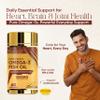 Vitaminnica Omega 3 Fish Oil Softgels Fatty Acids Great for Eyes, Skin, Heart, Joints & Brain Health || Double Strength (EPA & DHA) for Men and Women | 60 Softgels | view 2