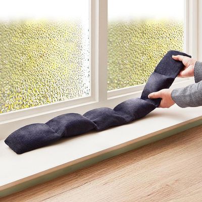 Coopers of Stortford - Reusable Water Absorber Strip - Moisture Absorbing Draught Blocker - Clay Filled Dehumidifier - Window Sill & Floor Use - 92cm Long