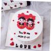 ibasenice Romantic Cake Ornament for Wedding Pcs Bride Groom Cake Decor Delicate view 3