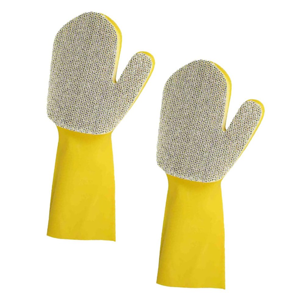 ABOOFAN 2pcs Bowl Cleaning Glove Sponge for Kitchen Dish Washing Made of Latex Material for Dishwashing and Household Cleaning