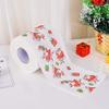 2 Roll Christmas Toilet Paper, Christmas Toilet Tissue Paper Rolls, Santa Merry Christmas Pattern Toilet Rolls Home Bath Toilet Roll Paper for Christmas Party Home Supplies (D) view 2