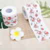 2 Roll Christmas Toilet Paper, Christmas Toilet Tissue Paper Rolls, Santa Merry Christmas Pattern Toilet Rolls Home Bath Toilet Roll Paper for Christmas Party Home Supplies (D) view 3