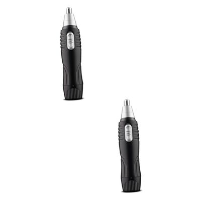 POPETPOP 2pcs Nose Hair Trimmer for Men Ergonomic Design and Beard Trimmer for Fast Hair Trimming for Daily Use