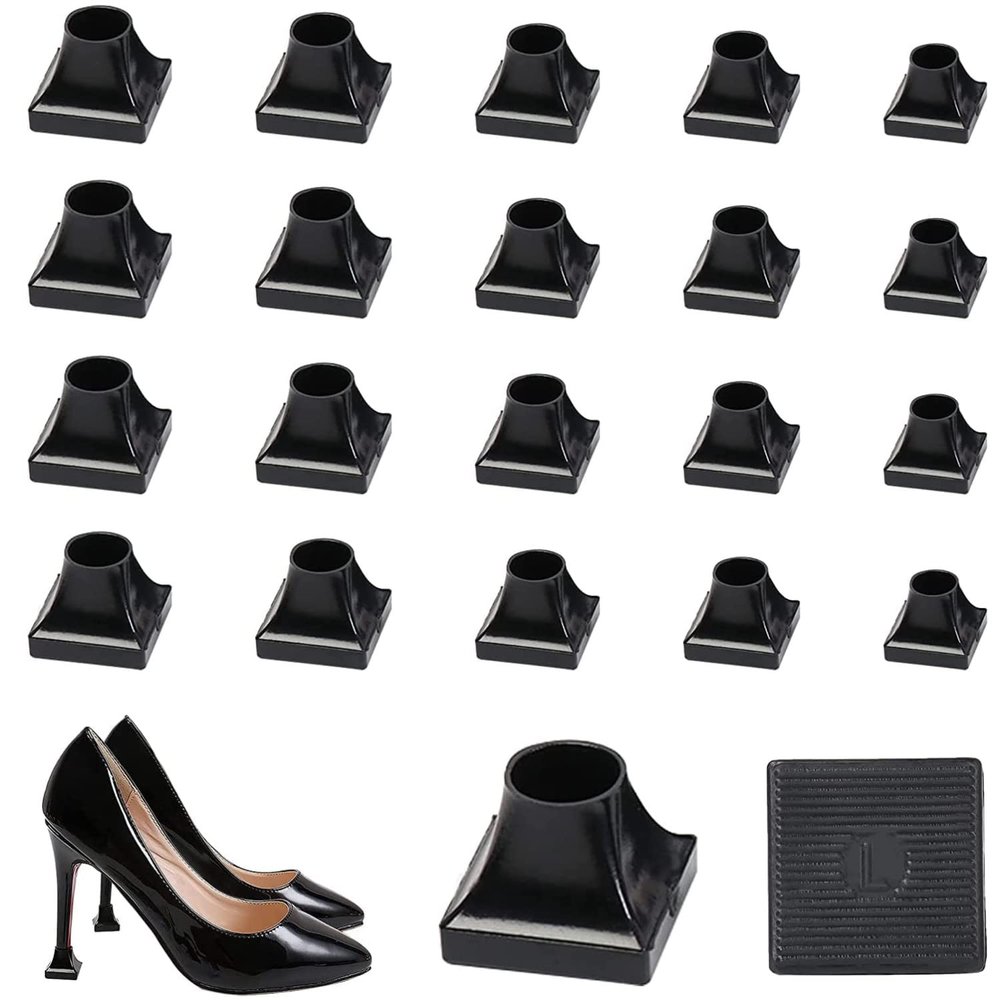 10 Pair High Heel Protectors, 5 Sizes Heel Stoppers Heel Repair Caps Covers for Walking on Grass and Uneven Road Heel Cover Cups Perfect for Wedding Outdoor Events