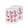2Rolls Christmas Toilet Paper 2-Ply, Novelty Bath Toilet Roll, Funny Christmas Themed Tissue Napkin Trick Gift for Holiday (B) view 1