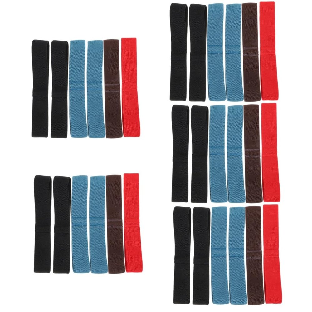 BESTonZON 30pcs Nylon Bands Food Box Straps Elastic Belt for Bento Lunchbox Easy to Store Fixing Straps Random Color