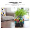 ABOOFAN 4pcs Flower Bouquet Bags Handles for Wedding Mother Day Made of Material for Florist Bouquet Packaging view 3