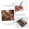 POPETPOP Beard Styling Tool Shaving Kit Brush Comb Scissors Case for Men's Grooming view 3
