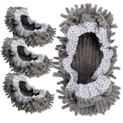 ABOOFAN 2 Pairs Mopping Slippers Cover Floor Cleaning Mop Slippers Mops for Floor Cleaning Home Slippers Floor Cleaning Mop Covers Dusting Slippers Wipe The Floor Sweeping Mop Chenille