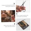 minkissy Set Beard Grooming Kit for Men Complete Beard Scissors Comb Brush Shaving Tool Barber Accessories view 3