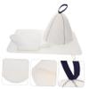 FRCOLOR Felt Bathing Hat Sauna Hat Set for Women Household Sauna Caps Bathroom Use Thickened Felt Material Soft Comfortable with Gloves and Mat Spa Hair Protection Accessory view 4