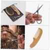 FRCOLOR 2sets Beard Shaving Tool Styling Scissors Beard Care Kit for Men for Barber Accessories and Daily Shave Brush Use view 3