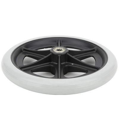 AiQima Wheel Replacement Parts,Rubber Wheels for Wheelchairs High Reliability Wheels for Wheelchairs Non-Slip Spare Wheels Disabled Vehicles