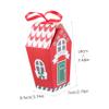 SOLUSTRE 10pcs Candy House Cookie Box Christmas Candy Bags Creative Packaging Bag for Cookies Gummies Nuts for Christmas Party Favors Giveaways and Holiday Treats view 2