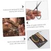 Beavorty 3 Sets Beard Shaving Scissors Comb Brush for Men Beard Care Kit Styling view 3