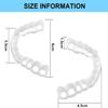 Flipped Warmth 2 Pairs Fake Teeth Temporary Dentures Cosmetic Teeth Smiling Alternative Works for Covering Broken Teeth,Missing Teeth And Tooth Gap Etc view 4