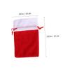 ABOOFAN 10pcs Christmas Tree Pendants Candy Bags Drawstring Christmas Party Favor Bags for Xmas Treat Storage Decorative Wrapping view 2