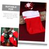 ABOOFAN 10pcs Christmas Tree Pendants Candy Bags Drawstring Christmas Party Favor Bags for Xmas Treat Storage Decorative Wrapping view 4