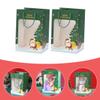 ABOOFAN 2pcs Santa Bag Christmas Paper Party Favor Bags Storage Pouch for Holiday Presents and Decorations view 4