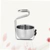 Beavorty Stainless Steel Beard Brush Holder Mens Shaving Brush Stand Beard Cleaning Stand Holder view 2