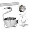 Beavorty Stainless Steel Beard Brush Holder Mens Shaving Brush Stand Beard Cleaning Stand Holder view 4
