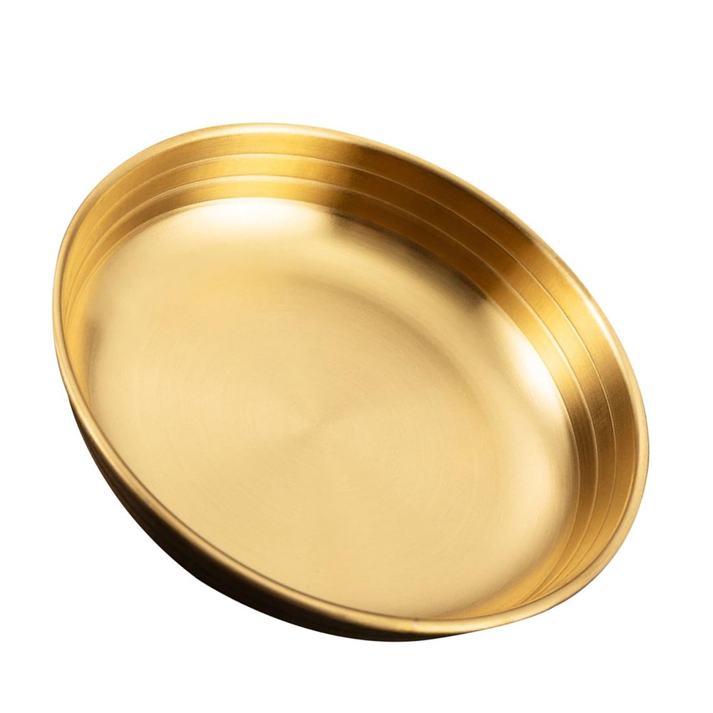 BESTonZON Korean Kimchi Dish Flat Saucer Seasoning Dish Cold Appetizer Plates Food Sauce for Home Restaurant