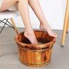 Bath stool Bamboo bath stool Wooden Foot Tub - Relaxing Foot Basin for Spa, Sauna, and Massage - Perfect Household Foot Bath Bucket for Soothing Soaks and Ultimate Foot Care view 3