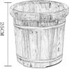 Bath stool Bamboo bath stool Wooden Foot Tub - Relaxing Foot Basin for Spa, Sauna, and Massage - Perfect Household Foot Bath Bucket for Soothing Soaks and Ultimate Foot Care view 4