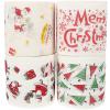 TOVINANNA 4 Rolls Christmas Toilet Paper Decorative Xmas Patterns Toilet Paper Bathroom Tissue Kitchen Napkin view 1