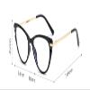 PARWANA Cat-Eye Blue Light Blocking Computer Readers Women Trendy Reading Glasses Eyeglasses Anti Eyestrain Flat Light Mirror (Color : White, Size : +150) view 3
