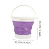 Amosfun Creative Paint Brush Washer Watercolor Pigment Wash Pen Container Multi-Functional Folding Bucket for Artists view 2