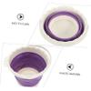 Amosfun Creative Paint Brush Washer Watercolor Pigment Wash Pen Container Multi-Functional Folding Bucket for Artists view 4
