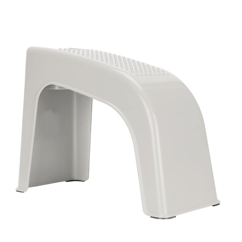 Pedicure Footrest, Shower Footrest Strong Load Capacity for Home for Bathroom (Beige)