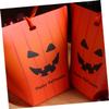KOMBIUDA 10pcs Diy Happy Halloween Pumpkin Candy Bag Nougat Box Party Supplies Candy Paper Boxes for Birthday Wedding view 4