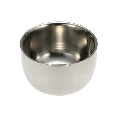 FRCOLOR Stainless Steel Shaving Brush Stand and Heavy Duty Soap Bowl Set for Men Grooming, Beard Brush Holder with Stand for Bathroom Shaving Accessories