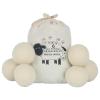 6 Pcs Wool Dryer Balls for Laundry,Wool Tumble Dryer Balls for LaundryReusable Natural Fabric Softener Drying Balls for Tumble Dryer Balls to Reduces Drying Time, 2.75 Inch view 1