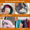 6 Pcs Wool Dryer Balls for Laundry,Wool Tumble Dryer Balls for LaundryReusable Natural Fabric Softener Drying Balls for Tumble Dryer Balls to Reduces Drying Time, 2.75 Inch view 4