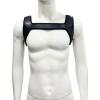 ZUYPSK Men's Body Chest Harness Neoprene Wetlook Chest Harness Vest Shirts Tops Men's Undershirt Clubwear, black, L view 2