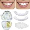 Brigtviee 2 Pairs Upper And Lower Veneers Teeth Fake Teeth, Snap on Veneers Teeth, Veneers Snap in Teeth, Instant Snap on Perfect Smile Confidence in Minutes at Home (2 Upper +2 Lower Teeth, with Box view 2